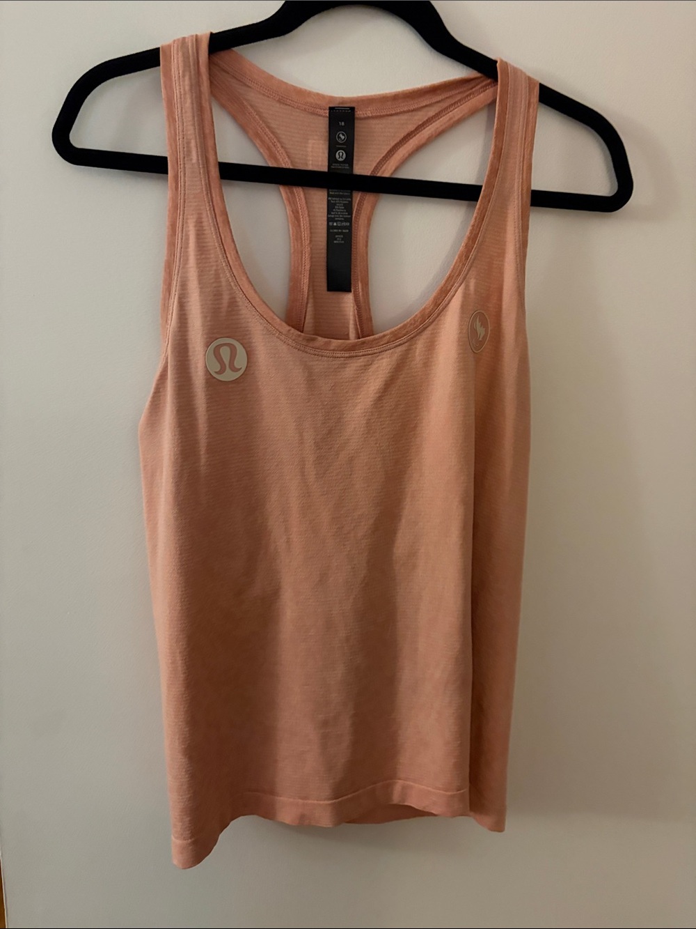 lululemon athletica Ladies Peach Racerback Performance Tank